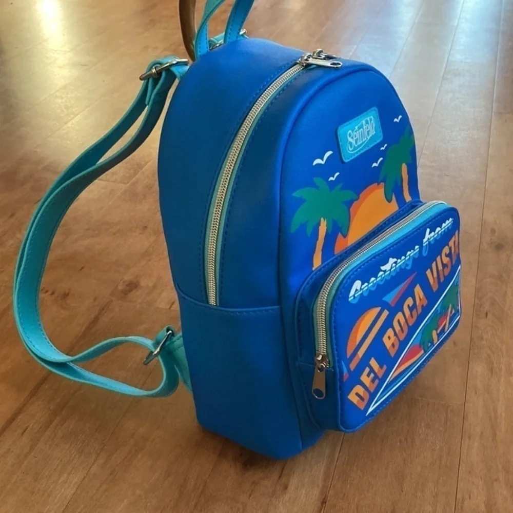 Seinfeld New Greetings from Del Boca Vista Mini Backpack NWT